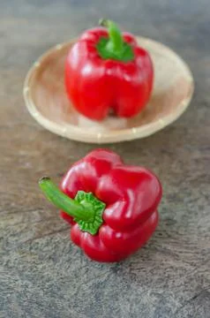 Red bell pepper Foto stock