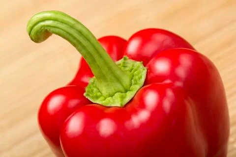 Red bell pepper Stockfoto's