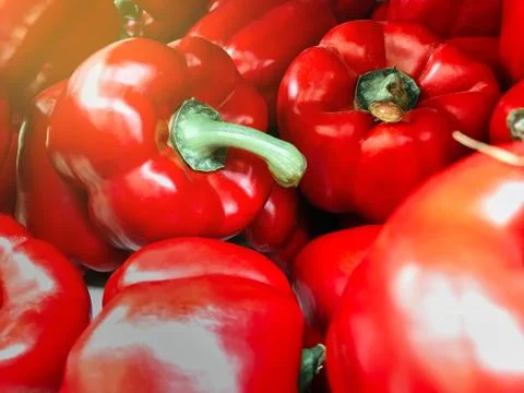 Red bell pepper Stock Photos