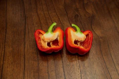 Red bell pepper Foto stock