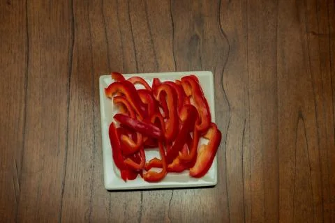 Red bell pepper Foto stock