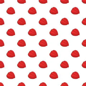 Red bell pepper seamless pattern on white background 스톡 일러스트