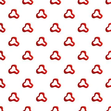 Red bell pepper slices creating seamless pattern background Stock Illustration