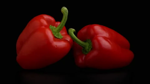 Red bell peppers Stock Footage 154151123