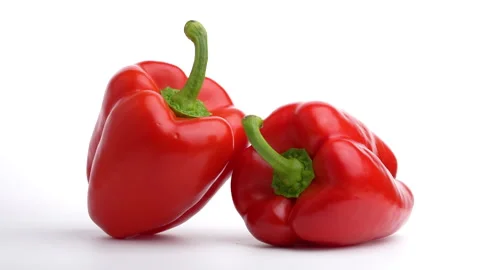 Red bell peppers Stock Footage 157795664