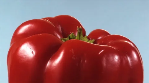 Red bell peppers rotate Stock Footage 159657817