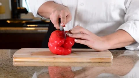 Red Bell Single Slice Stock Footage 40615485