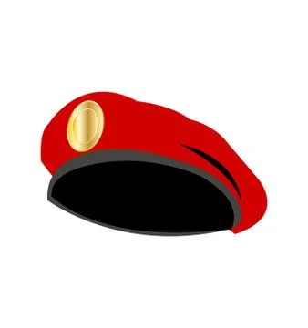 Red beret Stock Illustration