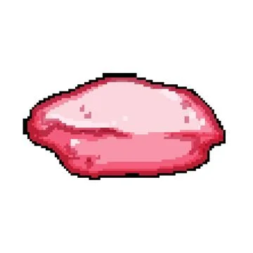 Red beret pixel art vector illustration Stock Illustration