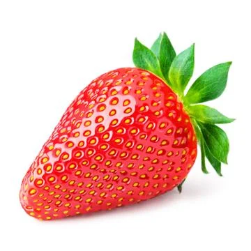 Red berry strawberry isolated on white background Stock Photos