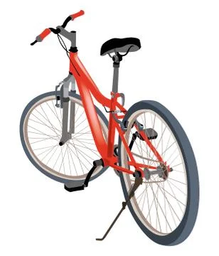 Red Bicycle Illustrazione stock