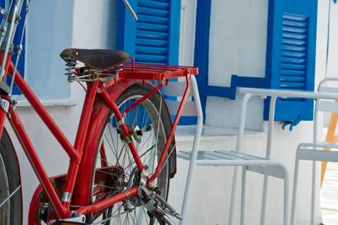 Red bicycle Stock Photos