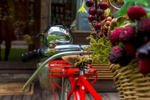 Red bicycle Stock Photos