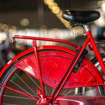 Red bicycle Stock Photos