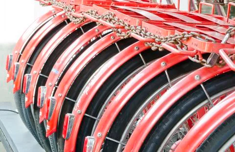 Red bicycle Stock Photos