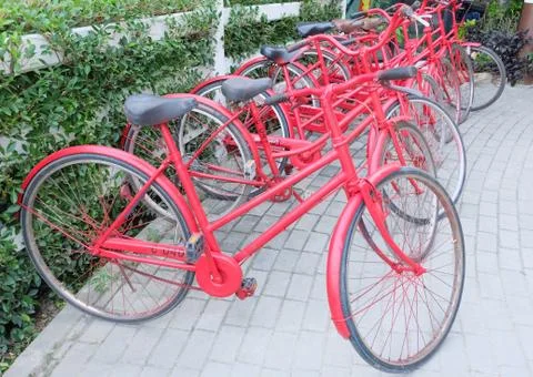 Red Bicycle Stock Photos