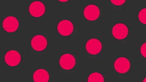 Red big dots seamless geometric pattern Stock Footage 245526589