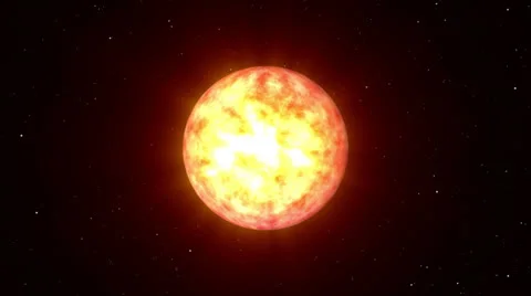 Red Big Star Explosion Energy Stock-Footage 26492488