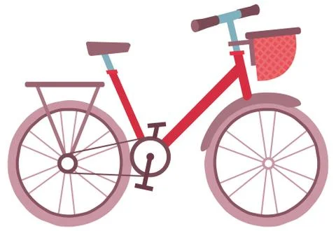 Red bike Ilustración de archivo