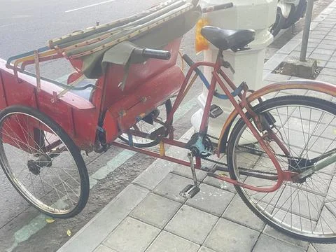 The red bike Stock Photos