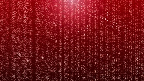Red Binary background. computer digits. digital data numeric background Stock Footage 175248563