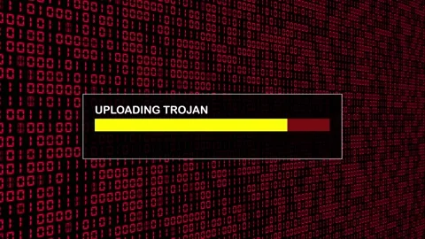 Red Binary Code Hacking Network Access Abstract Background Concept Stock Footage 231332256