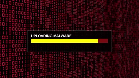 Red Binary Code Hacking Network Access Abstract Background Concept Stock Footage 231332257