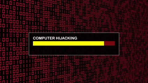 Red Binary Code Hacking Network Access Abstract Background Concept Stock Footage 231332262