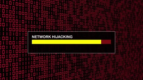 Red Binary Code Hacking Network Access Abstract Background Concept Stock Footage 231332264