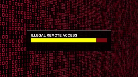 Red Binary Code Hacking Network Access Abstract Background Concept Stock Footage 231332268
