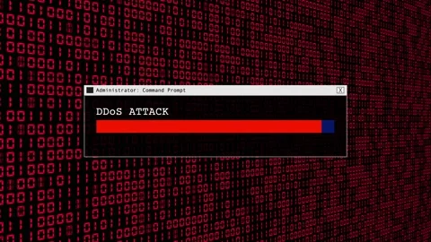 Red Binary Code Hacking Network Access Abstract Background Concept Stock Footage 231332280