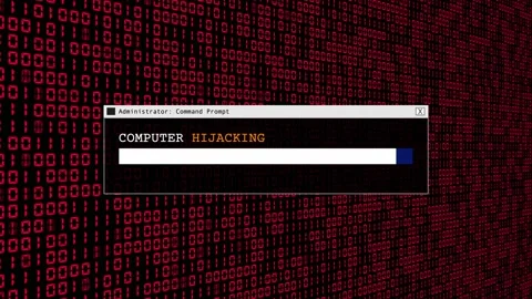 Red Binary Code Hacking Network Access Abstract Background Concept Stock Footage 231332301