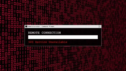 Red Binary Code Hacking Network Access Abstract Background Concept Stock Footage 231332307
