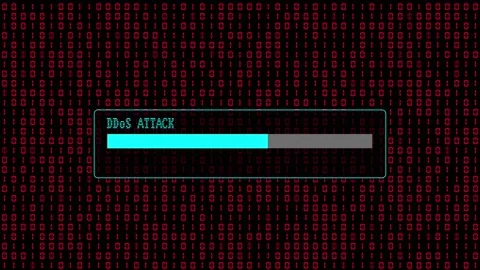 Red Binary Code Hacking Network Access Abstract Background Concept Stock Footage 231332312