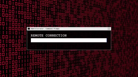Red Binary Code Hacking Network Access Abstract Background Concept Stock Footage 231332316