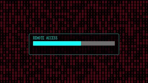 Red Binary Code Hacking Network Access Abstract Background Concept Stock Footage 231332336