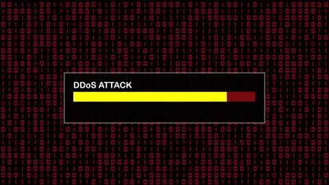 Red Binary Code Hacking Network Access Abstract Background Concept Stock Footage 231332340