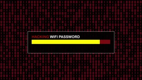 Red Binary Code Hacking Network Access Abstract Background Concept Stock Footage 231332344