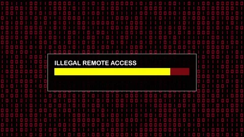 Red Binary Code Hacking Network Access Abstract Background Concept Stock Footage 231332364