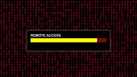 Red Binary Code Hacking Network Access Abstract Background Concept Stock Footage 231332369