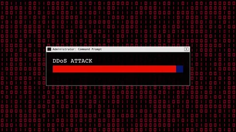 Red Binary Code Hacking Network Access Abstract Background Concept Stock Footage 231332371