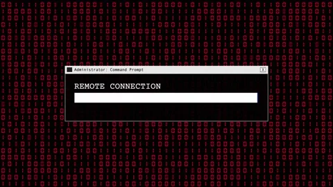 Red Binary Code Hacking Network Access Abstract Background Concept Stock Footage 231332398