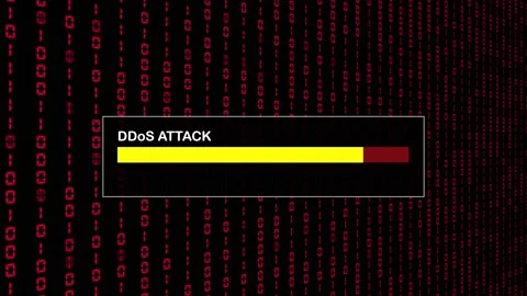 Red Binary Code Hacking Network Access Abstract Background Concept Stock Footage 231332426