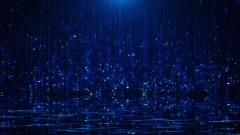 Red Binary Code Matrix Background Numbers Moving futuristic blue digital code Stock Footage 313984472