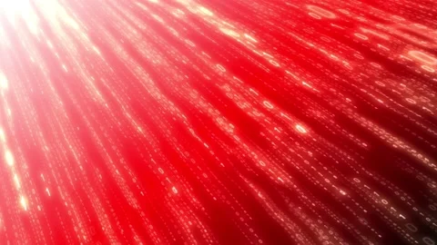 Red binary code - matrix, Internet, computers concept - 3D 4k animation Stock Footage 151192863