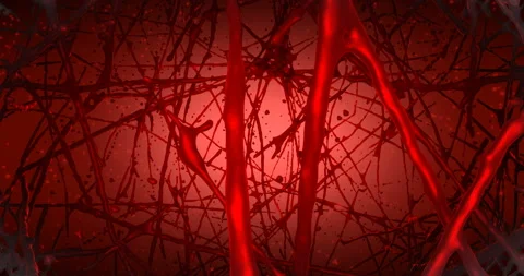 Red Biological Loop Background. Stock-Footage 144787797