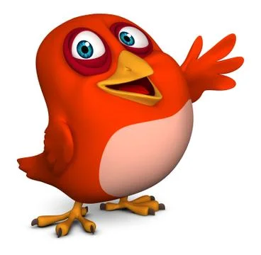 Red bird Stock-Illustration