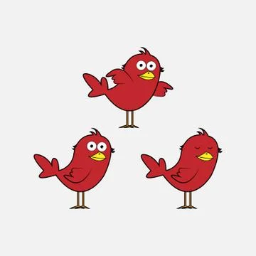 Red bird Stock Illustration