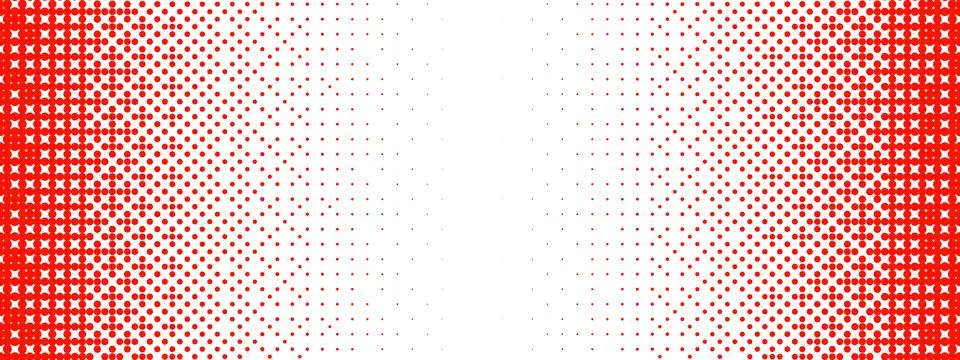 Red bitmap gradient texture. Fade pixelated 8 bit gradation pattern. Repeating Illustrazione stock