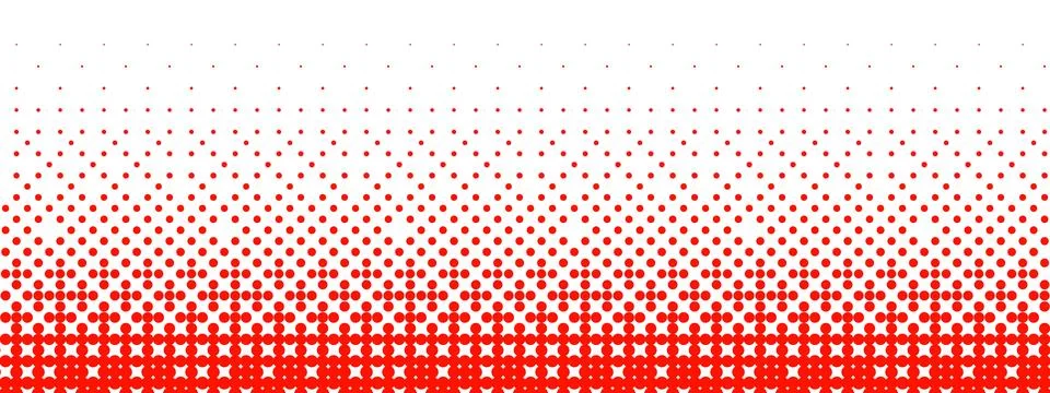 Red bitmap gradient texture. Fading pixelated 8 bit gradation pattern. Repeating Stock Illustration